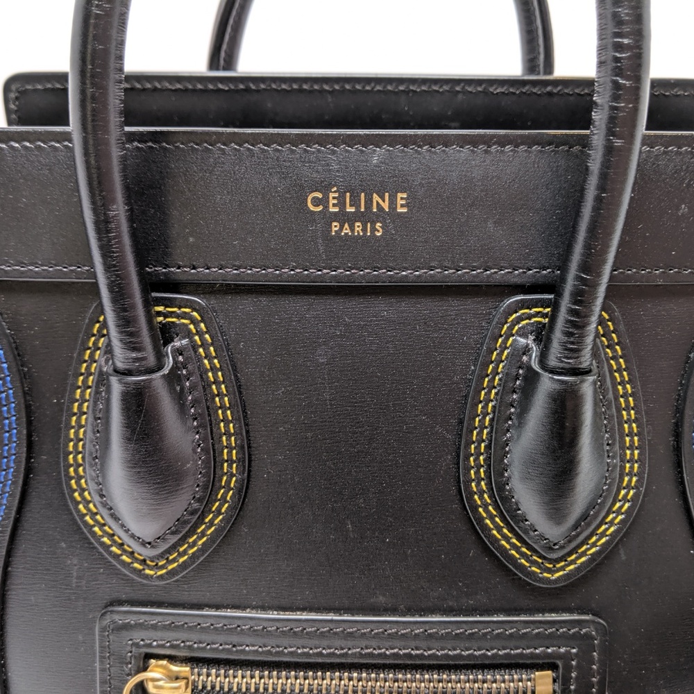 SOLD Celine Black Double Stitch Nano Crossbody - Picture 6 of 8
